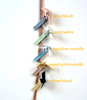 Leather wrap knot hair clip