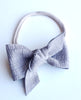 Leather Knot Hair Bow